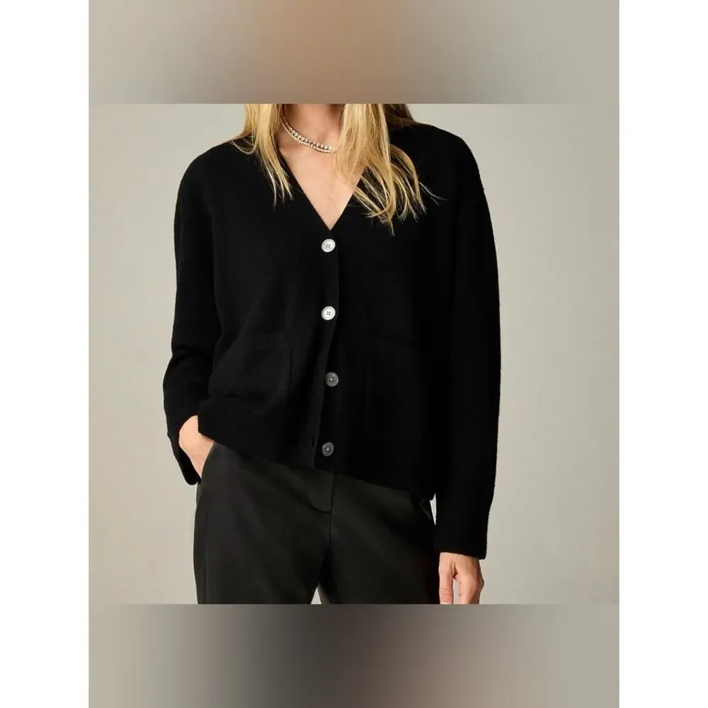 J.Crew Cashmere patch-pocket cardigan NWOT Size S